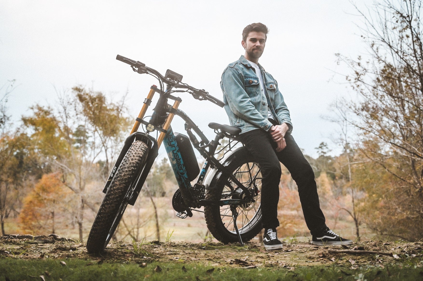 A man and his e-bike
