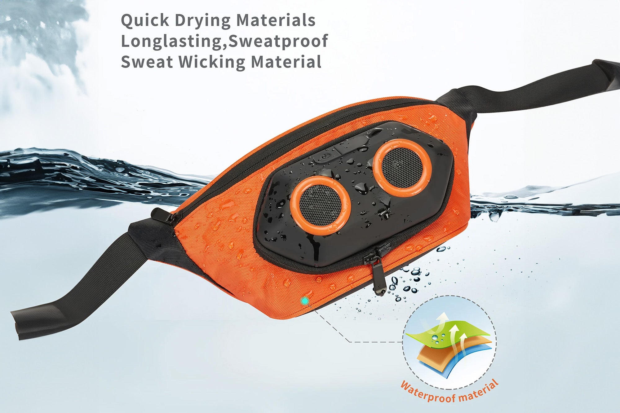 Fanny Pack with Bluetooth Speaker