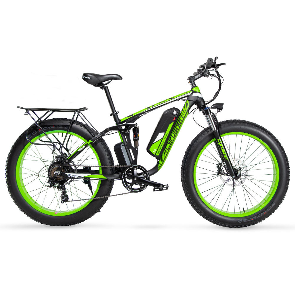 Cyrusher XF800, All-Terrain Suspension Ebike (Green)