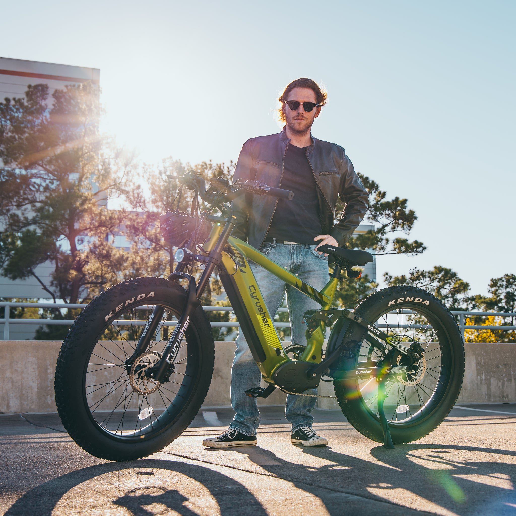A man and an e-bike