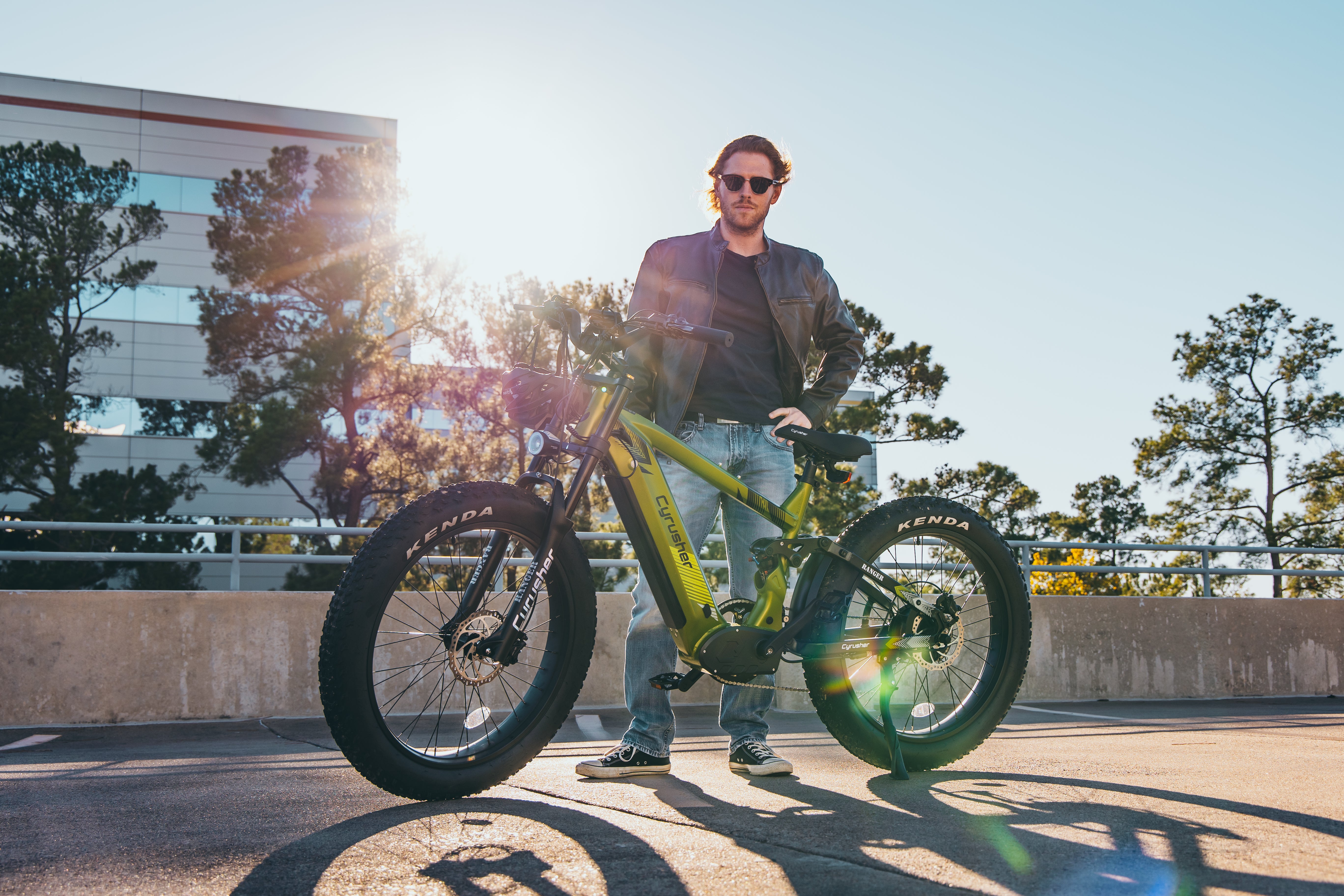 A man and an e-bike