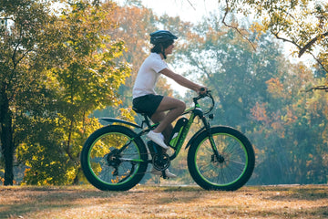 A man ride an electric bike.-0907