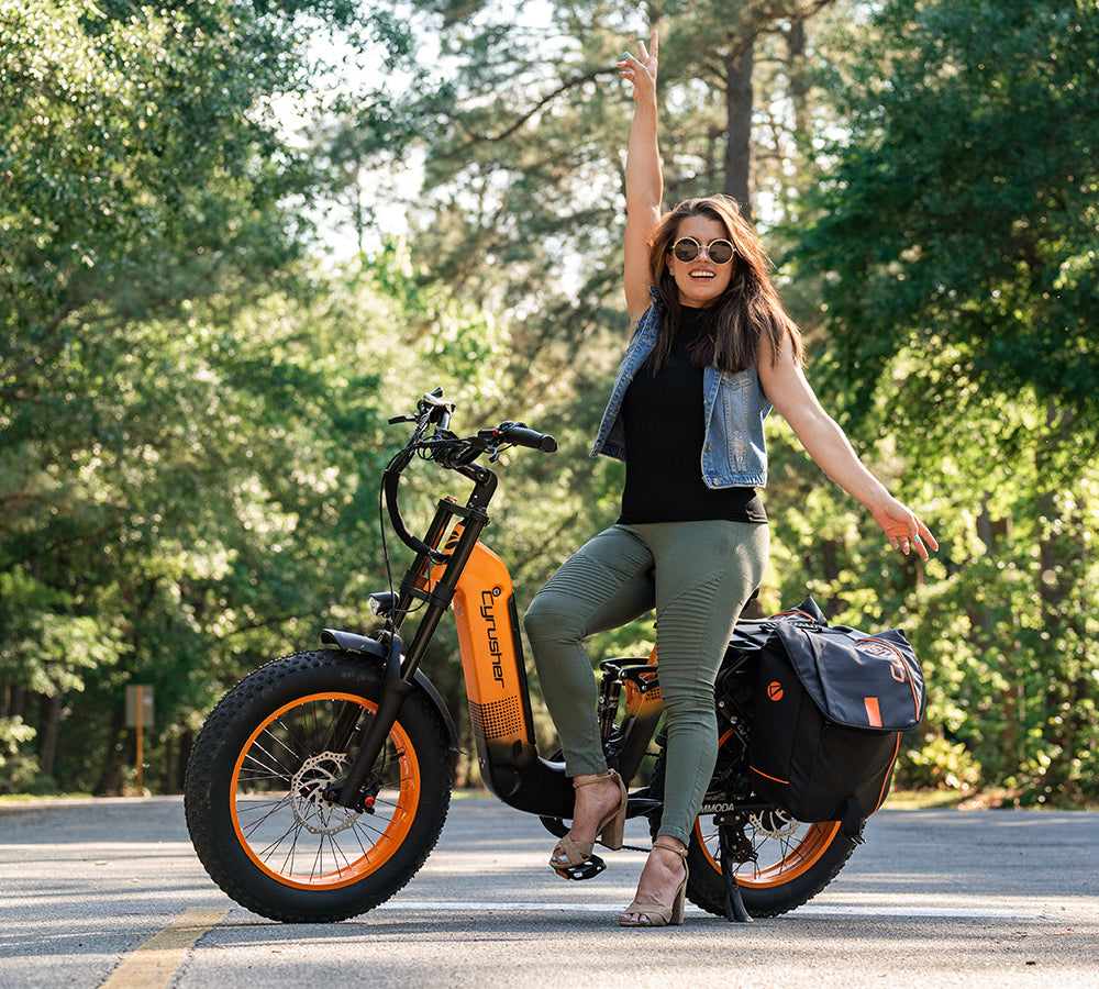 women's electric bicycles sixthreezero EVRYjourney New 26" 500W 7-Speed Step-Through Touring Hybrid Bicycle,, Carmel Mauve Ride in style with the Hyper Bicycles Pedal Assist Womans Electric Cruiser Bike with 26 Wheels in Turquoise The best women's electric bikes