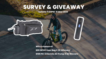 Share your E-bike experience and win an E-bike accessory bundle!