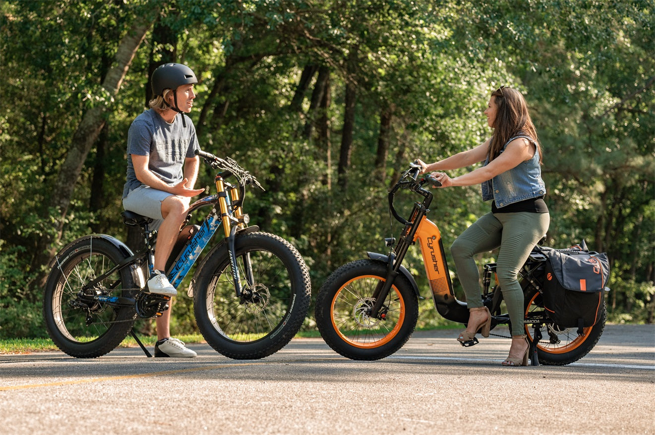 Cyrusher step-over ebike and step-through ebike