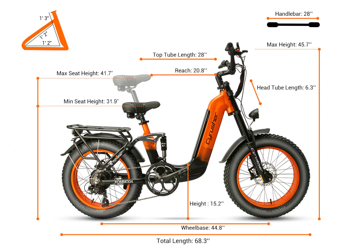 Image result for Cyrusher Kommoda Ebike. Step-through electric bike. 50 miles electric ...