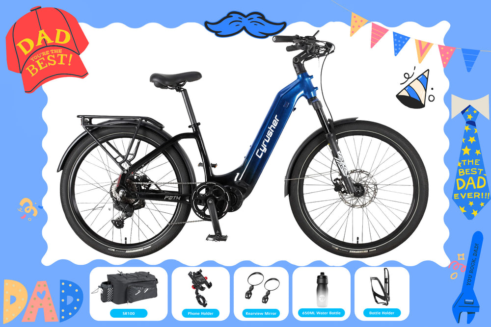 Cyrusher Path E-Bike | 59 Mi Range • 750 W Power • City Comfort