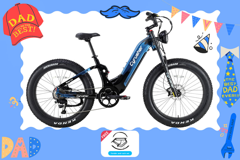 Cyrusher Trax 2.0 Step-Thru Full-Suspension E-Bike