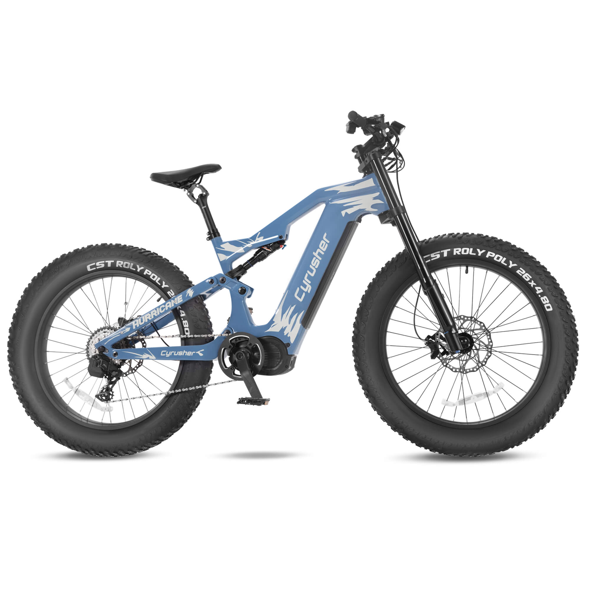 Cyrusher Hurricane-1000W Carbon Fiber Mid-Drive Ebike