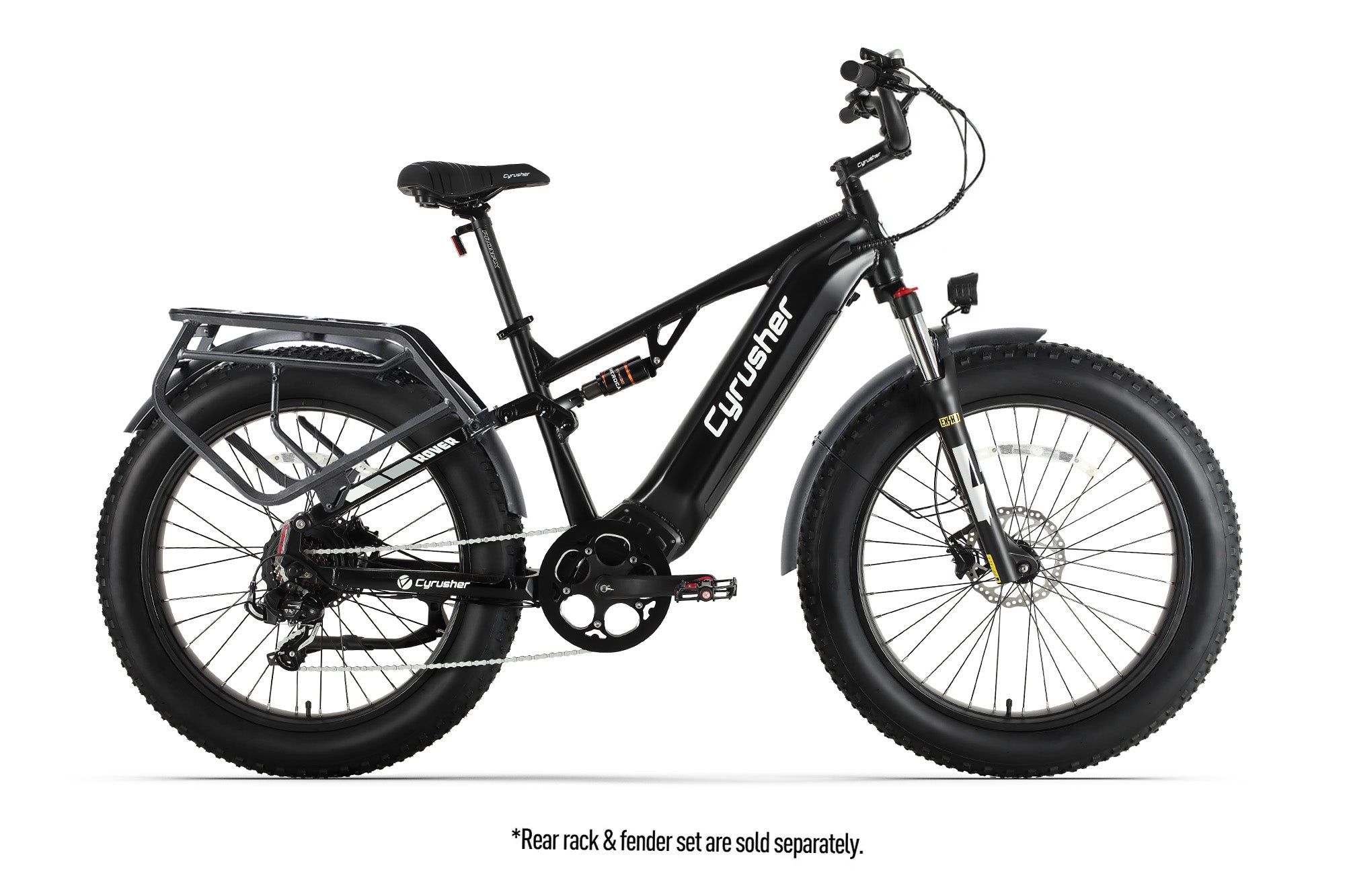 Cyrusher Rover Step-Over Full-Suspension E-Bike