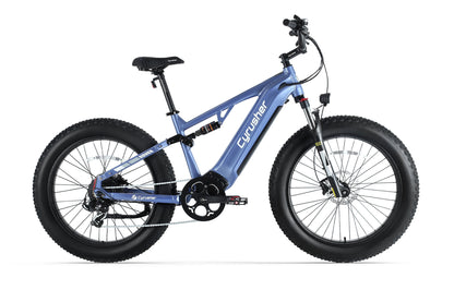 Cyrusher Rover Step-Over Full-Suspension E-Bike