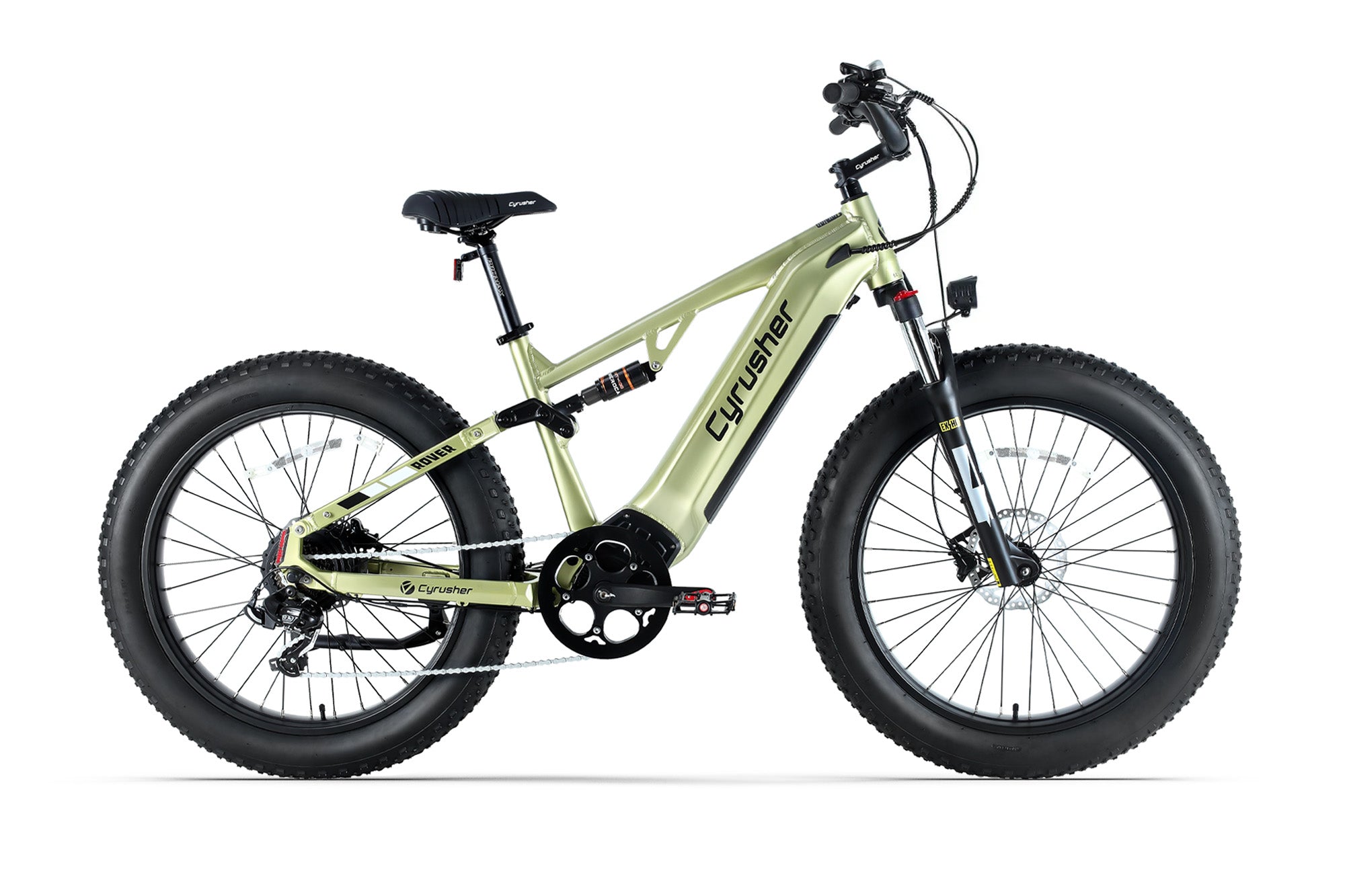 Cyrusher Rover Step-Over Full-Suspension E-Bike