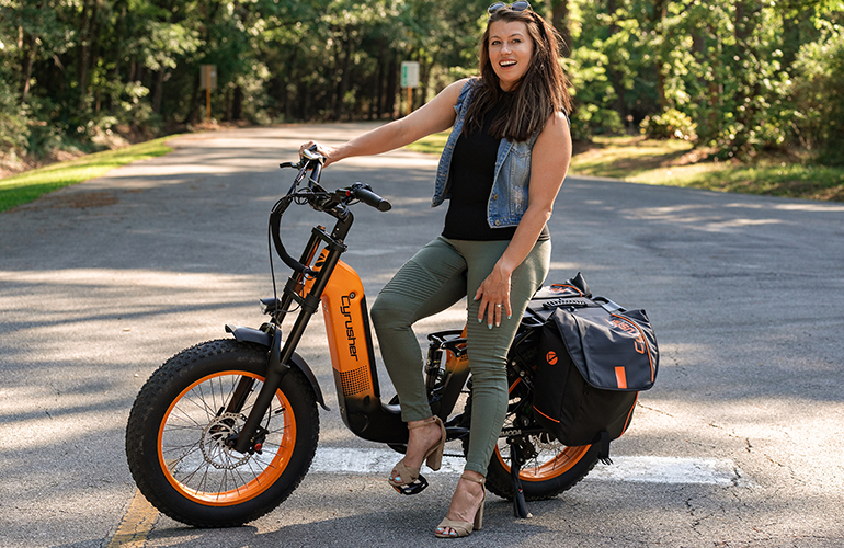 Cyrusher Kommoda Ebike. Step-through electric bike. 50 miles electric  bicycle.