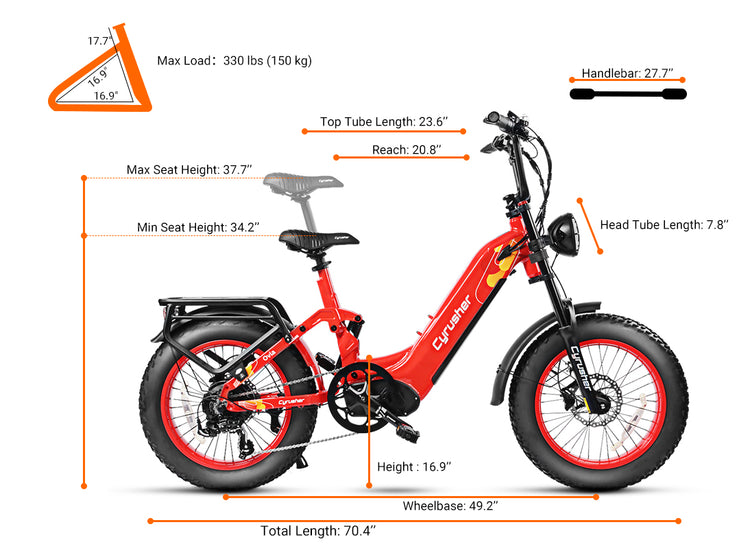 Ovia Step-through Air Shock Ebike