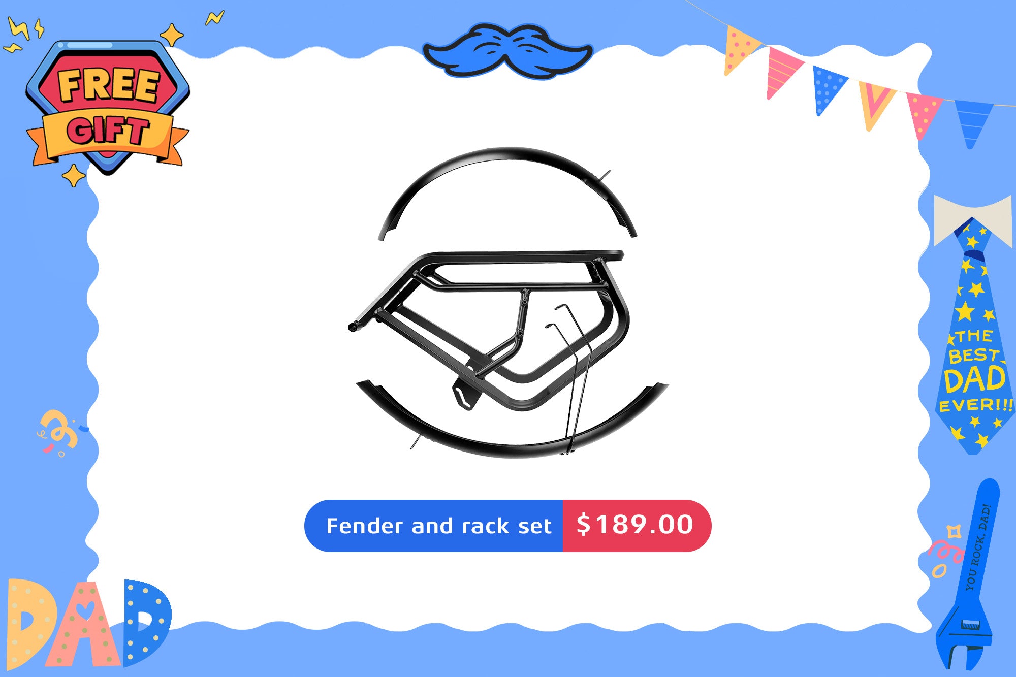 Fender and rack set free gift