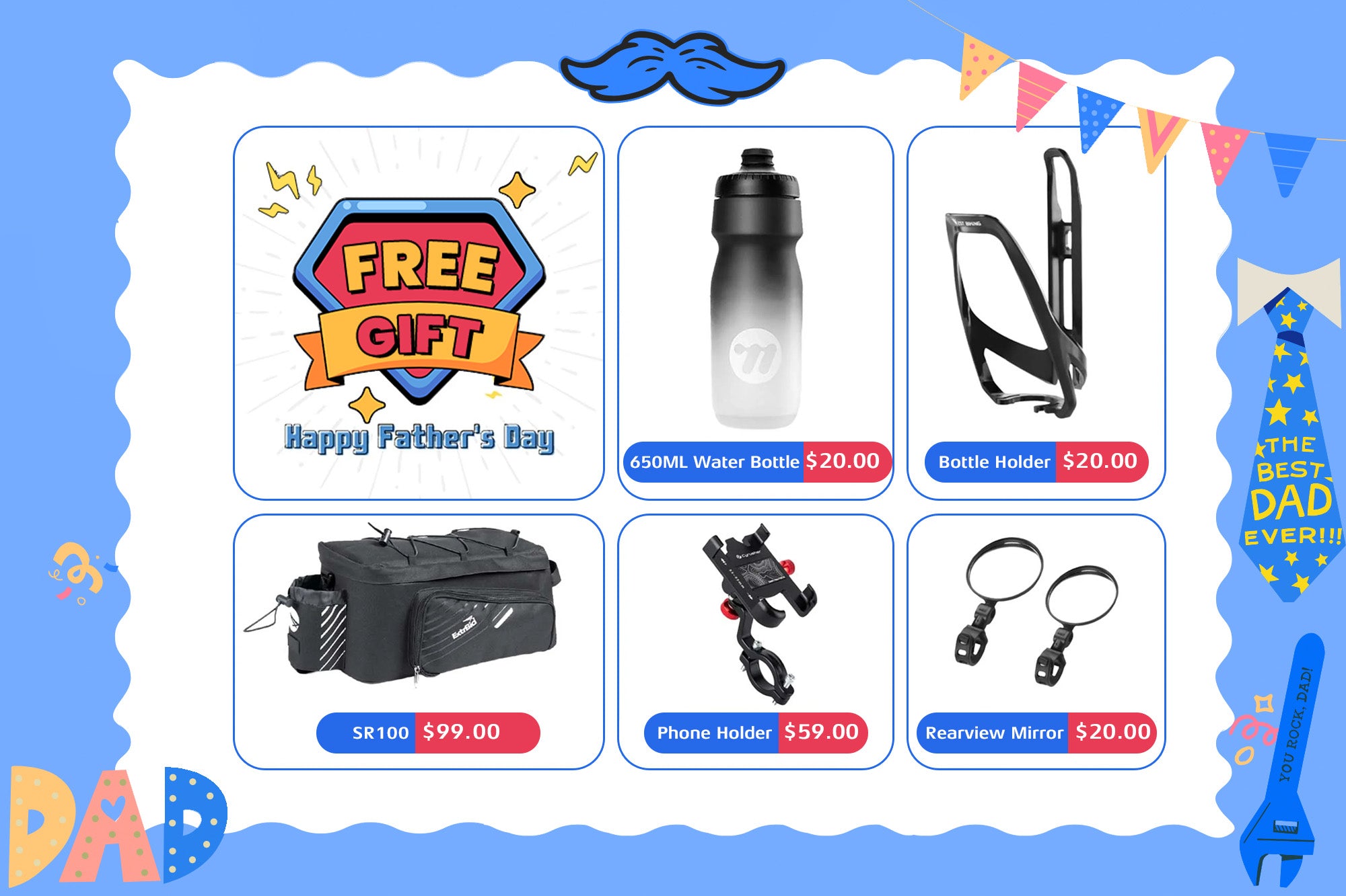 Free accessory gift bundle