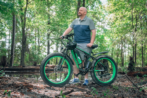 photo ebike cyrusher riding woods 04