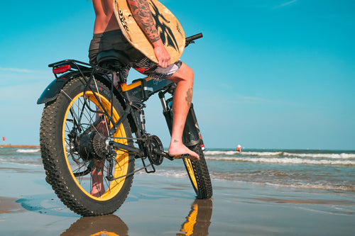 wallpaper bike photo ebike cyrusher xf690 beach