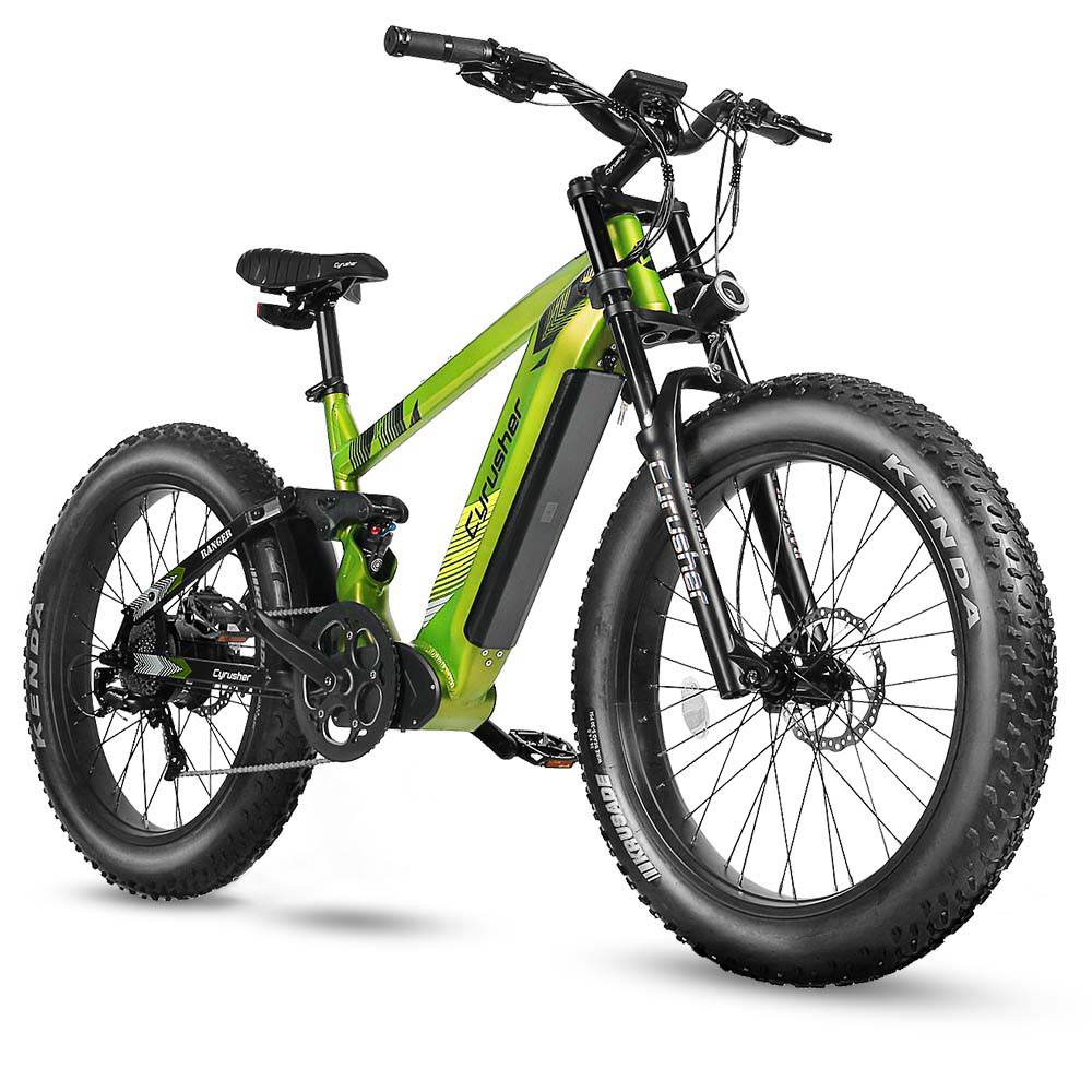 Ranger 52V All-Terrain Full Suspension Air-Shock Ebike | 750W 20Ah, White