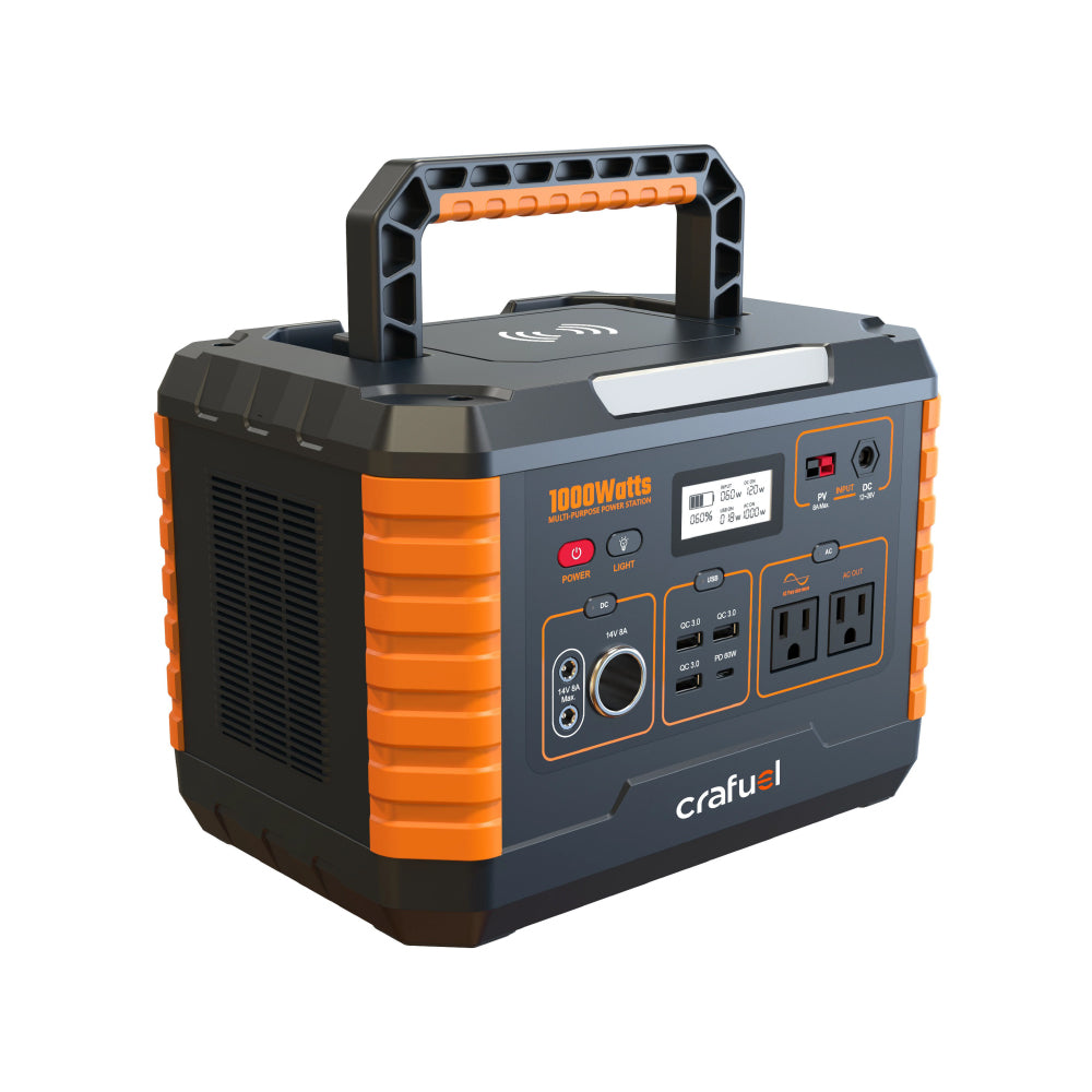 Crafuel Alto 1000 Portable Power Station (Side)