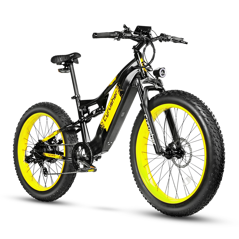 cyrusher e-mountainbike 20 zoll elektrofahrrad 750w 48v 14ah vollfederung ebike Montta All-Terrain Full Suspension Ebike